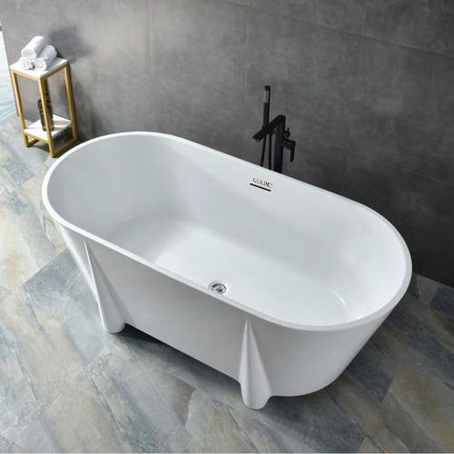 بانيو استحمام بيضاوي اكرليك جولدن مقاس GOLDEN 170x80 cm