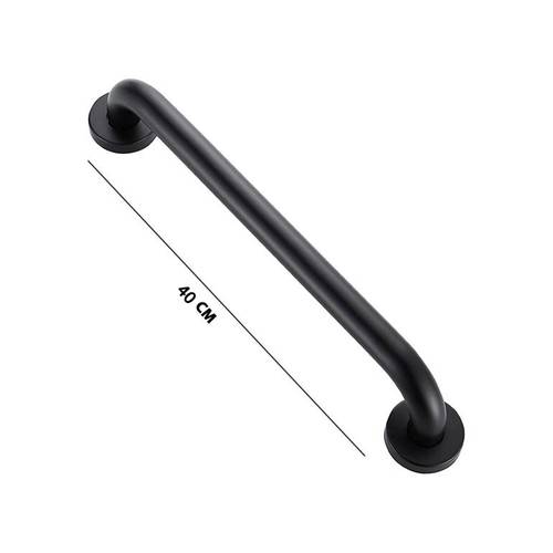 مقبض حمام اسود ستانلس ستيل 40CM 