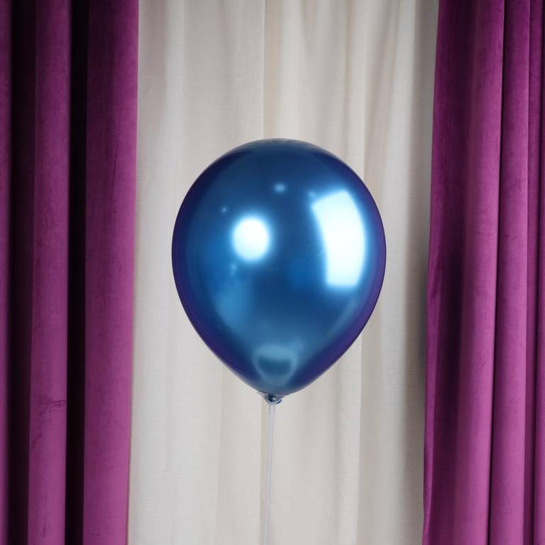 كيس بالون كروم أزرق (50 حبه)