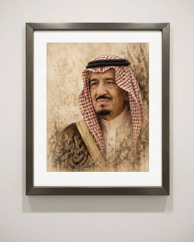 الملك سلمان بن عبد العزيز آل سعود 60*80 cm