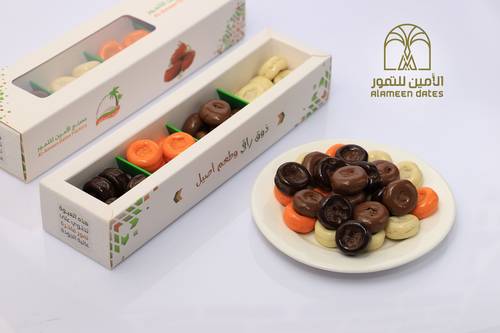بكج اقراص التمر بشكولاته ( 6 علبه )