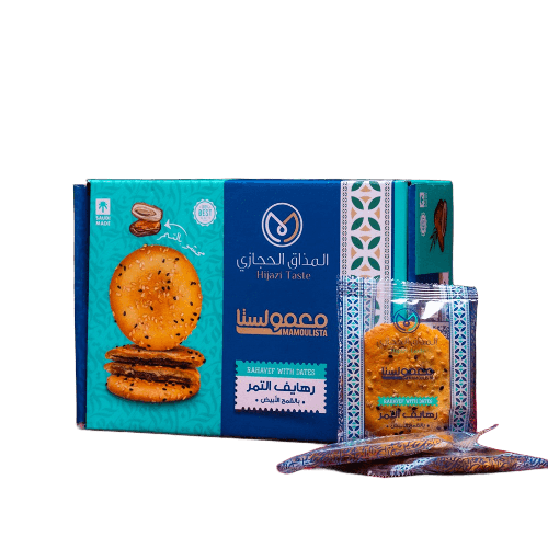 رهايف التمر بالقمح الابيض - الوزن: 450 غرام