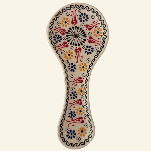 White Ceramic Spoon Rest