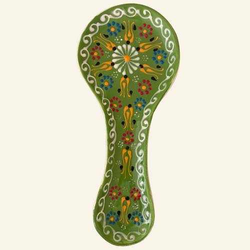 Light Green Ceramic Spoon Rest