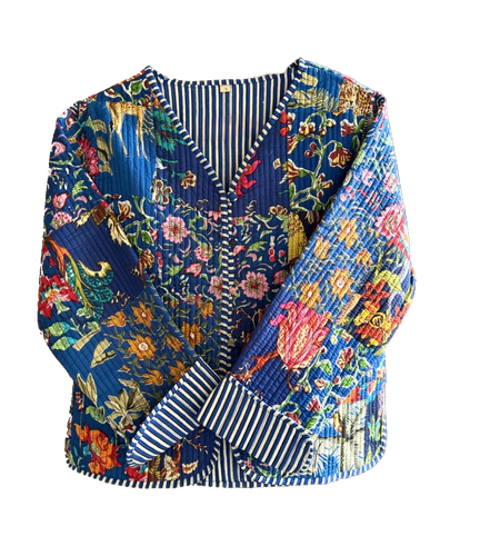 Midnight Garden – Hand Quilted Jacket
