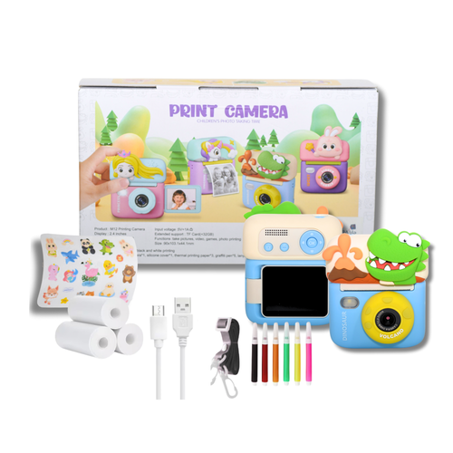 Kids Instant Print Camera with Thermal Printer  2.4  Screen  Suitable for Ages 3–10  Size 90*103*44.1 mm