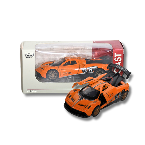 سيارة لعبة معدنية Die Cast رياضية - مجسم سيارة سباق احترافي للأطفال 3+