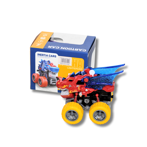 MECHA ROCKING INERTIA CAR – Light Up ANIMAL DESIGN Red