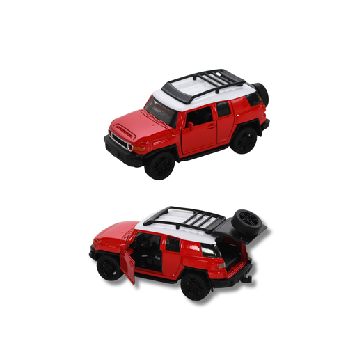 Die Cast Metal Toyota  Toy Car  Racing Car Model for Kids 3 Battery Operated   Red