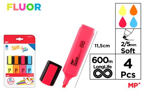 MARKER TEXTLINER SUN PACK - 4 Units