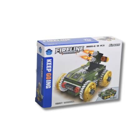 Heavy Bazooka Fighter Building Set 91 Pieces Improves Building Skills Suitable for Ages 6+