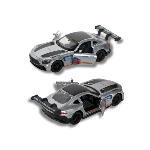 سيارة لعبة معدنية Die Cast رياضية - مجسم سيارة موستنج سباق احترافي للأطفال 3+
