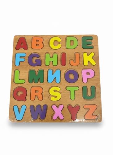 Wooden English Alphabet Learning Board for Kids Suitable for Ages 3 Years