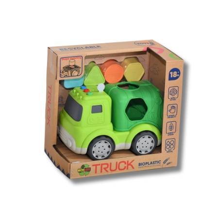 Interactive Educational Truck Toy with Shapes & Sounds green