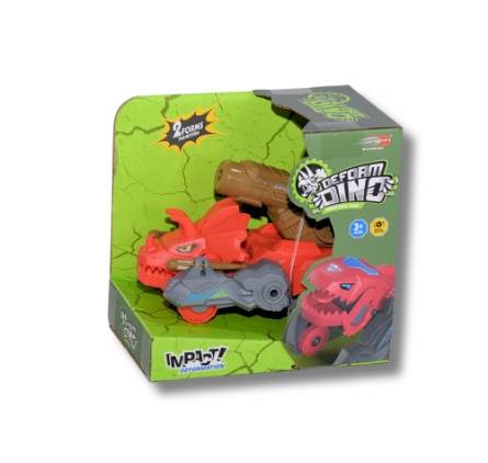 Transforming Dinosaur Car Toy – 2 in 1 – For Kids 3+ RED