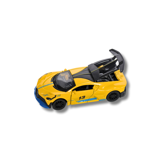 Die Cast Metal Ferrari Toy Car  Racing Car Model for Kids 3 Battery Operated   Yellow