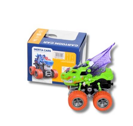 MECHA ROCKING INERTIA CAR – Light Up ANIMAL DESIGN GREEN