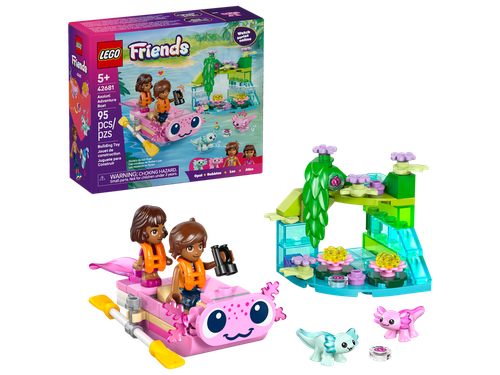 Lego Axolotl Adventure Boat  5+