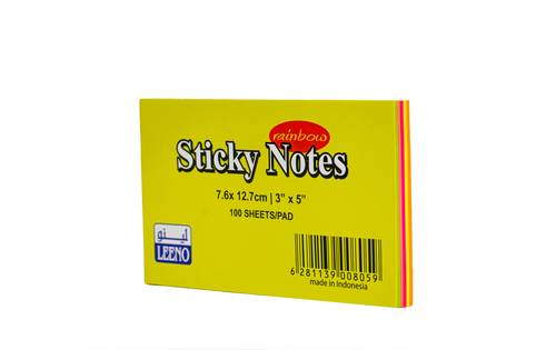Sticky Note Rainbow 3x5 