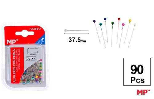 METAL PINS WITH PEARL FOR FABRIC