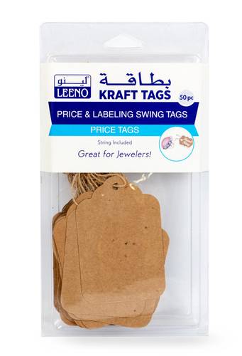 Brown gift tags with 50 pcs 75mm burlap twine