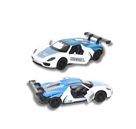 سيارة لعبة معدنية Die Cast رياضية - مجسم سيارة بورش سباق احترافي للأطفال 3+