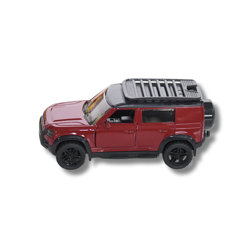 Die Cast Metal Land-Cruiser Toy Car  Racing Car Model for Kids 3 Battery Operated   Red