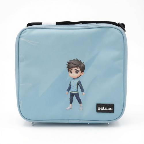  Kids Cartoon Leakproof School Lunch Box – Light Blue