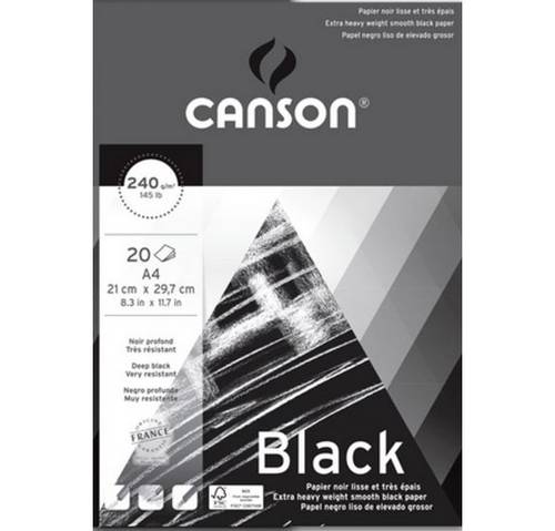  Drawing Book -Black-A4
