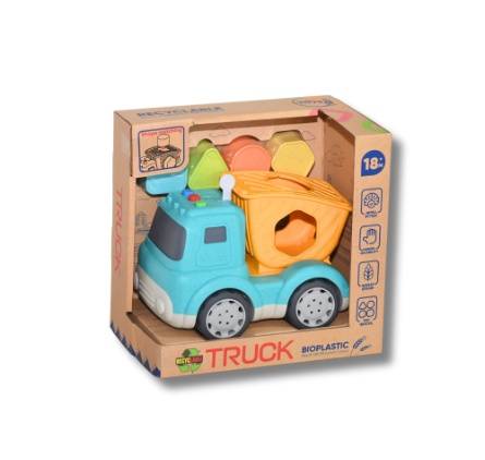 Interactive Educational Truck Toy with Shapes & Sounds blue