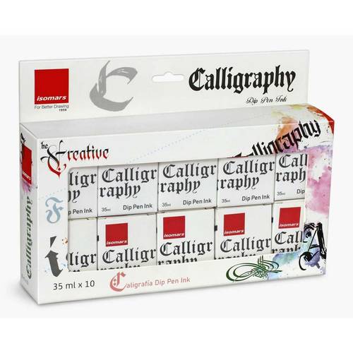 Calligraphy Ink Set of 10 Colors - 35ml