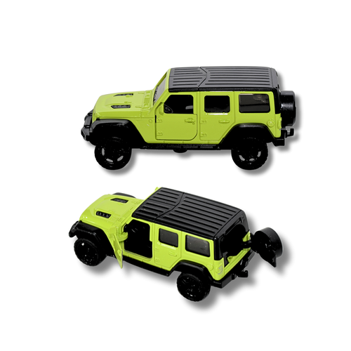 Die Cast Metal JEEP Toy Car  Racing Car Model for Kids 3 Battery Operated  Light Green