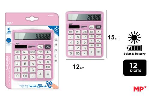 DUAL POWERED DESKTOP CALCULATOR 12,DIGITS