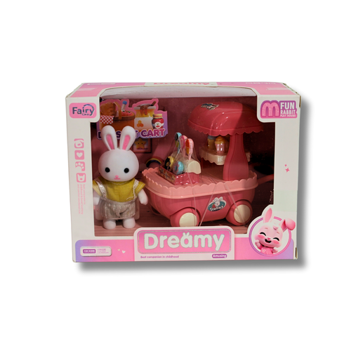 Dreamy - Cute Rabbit Fun Baby toy with Dessert Cart