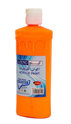 Acrylic Paint Color FL Orange Yellow 250ml