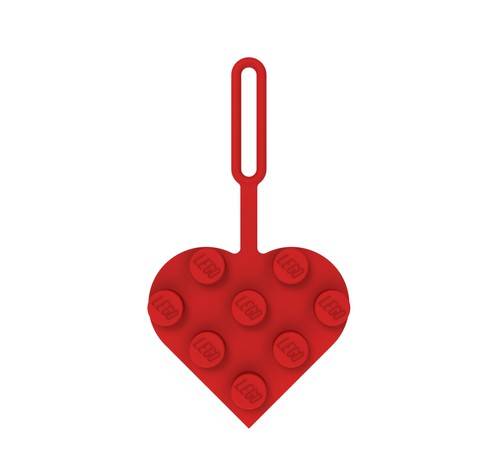 Official LEGO Red Heart Bag Tag / Luggage Tag