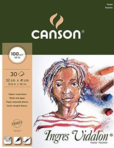 كانسون كراسة رسم انجرس فيدالون 33% قطن 100 ج - 20 ورقة Ingres Vidalon