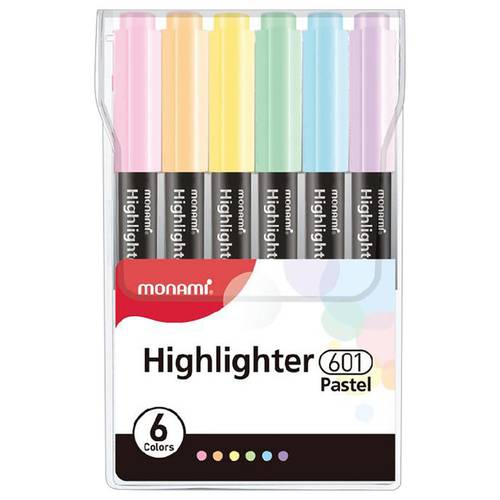 Markers in 6pastel colors with a 1.4mm tip