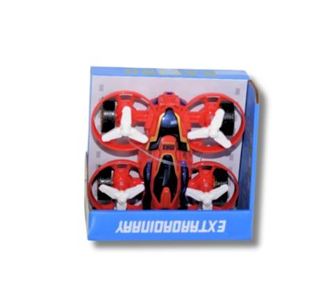 Kids Racing Drone Toy Quadcopter  LED Lights  4 Propellers Red