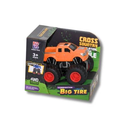4WD Off-Road Simulation Car – 360° Rotating – Kids Toy Orange