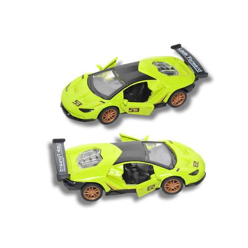 سيارة لعبة معدنية Die Cast رياضية - مجسم سيارة لامبرغيني سباق احترافي للأطفال 3+