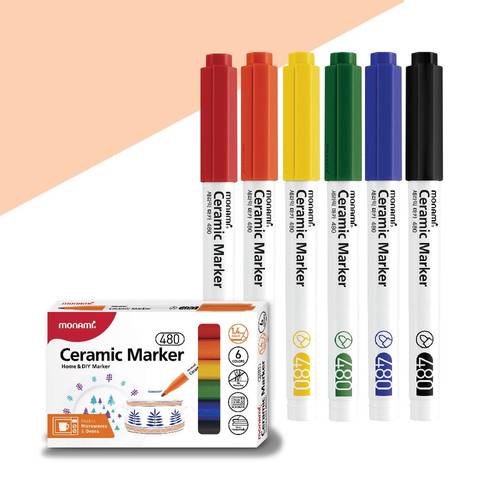Markers for ceramics with a fine tip of 1.4 mm