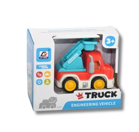 Interactive Battery-Operated Toy Truck with Lights Sounds and Music Red
