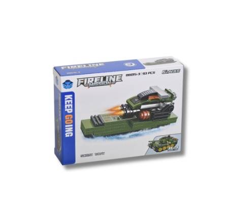 Combat Boat Building Set 93 Pieces Improves Building Skills Suitable for Ages 6+