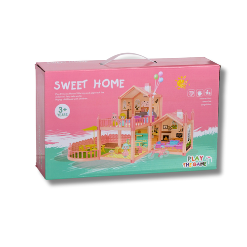 Dream House Playset for Kids – Interactive Doll House with Furniture and Accessories – Suitable for Ages 3+
