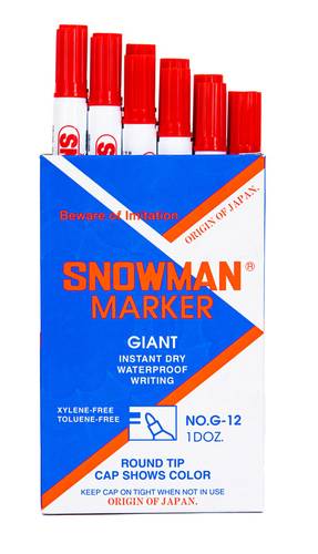 Marker permanent G-12 Red