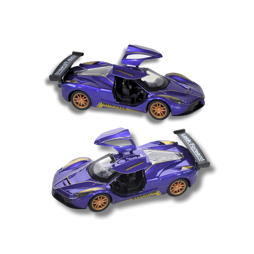 سيارة لعبة معدنية Die Cast رياضية - مجسم سيارة فراري سباق احترافي للأطفال 3+