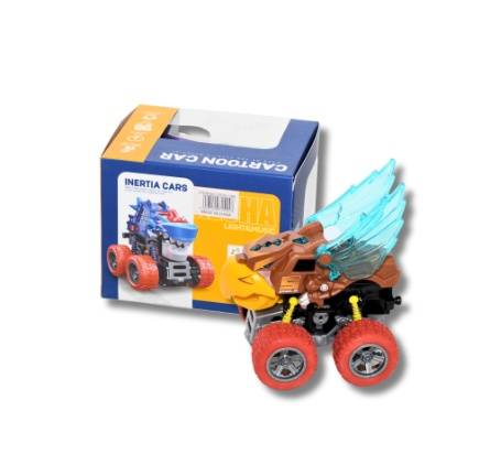 MECHA ROCKING INERTIA CAR – Light Up ANIMAL DESIGN Brown
