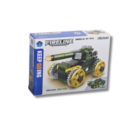 Armored Combat Vehicle Building Set 97 Pieces Improves Building Skills Suitable for Ages 6+