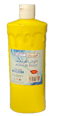 ألوان أكريليك أصفر 500مل